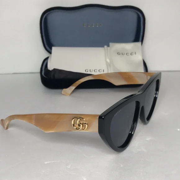 New Gucci Blue Cat Eye Ladies Sunglasses GG1333S 004 - Picture 11 of 17
